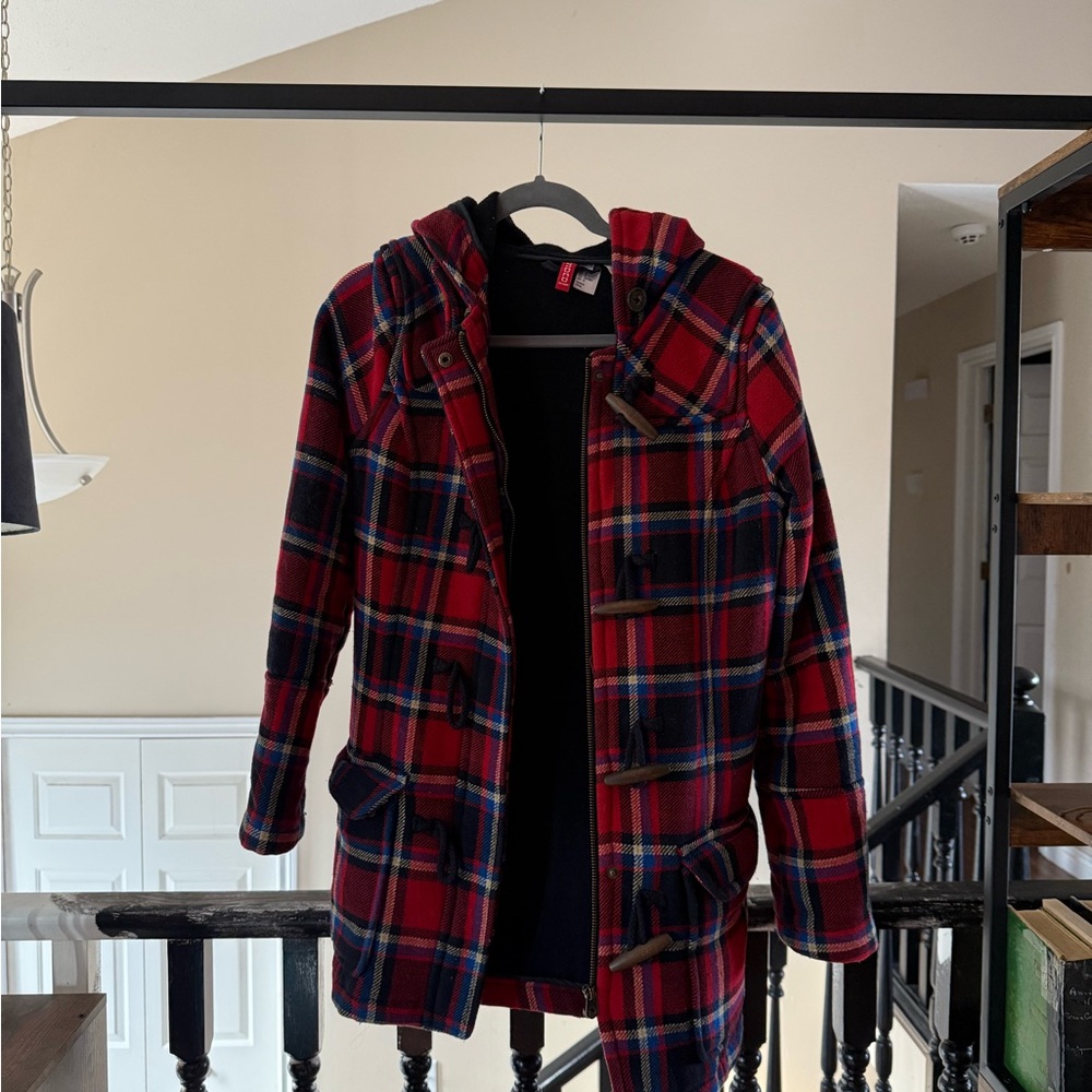 Red Plaid Coat